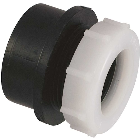 Nibco 1-1/2 in. x 1-1/4 in. ABS DWV Spigot x Slip-Joint Street Trap Adapter C580127HD112114